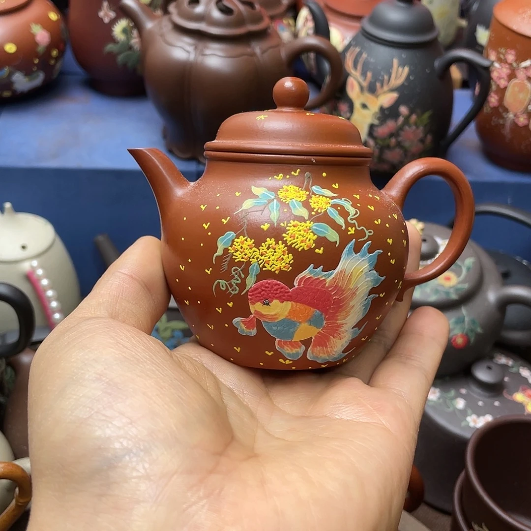 ****.茶杯红泥紫砂茶壶160cc