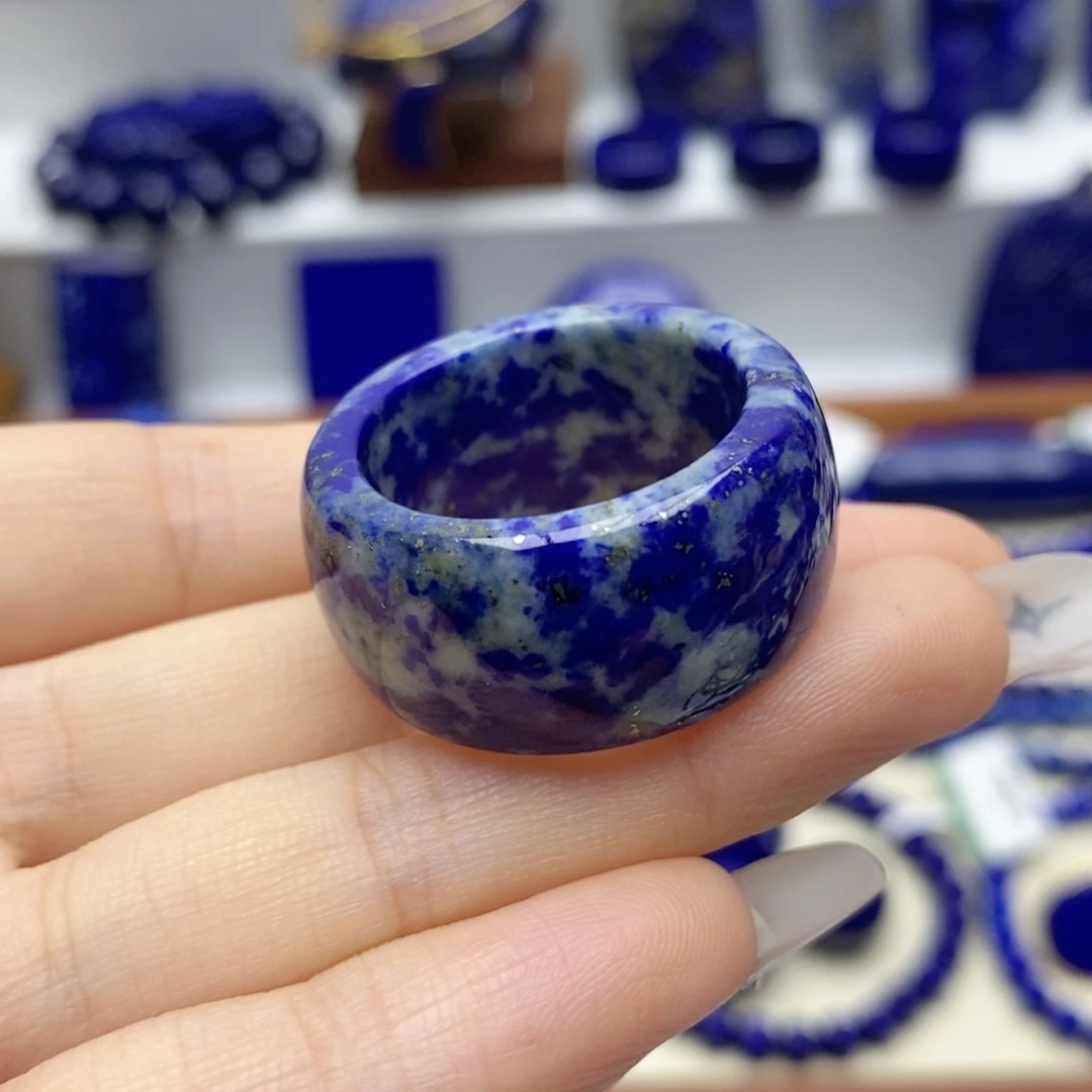 青金石未镶嵌戒指内径21.9mm