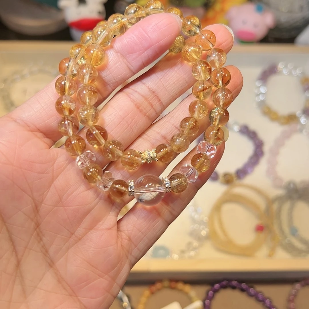 水晶手链未镶嵌黄