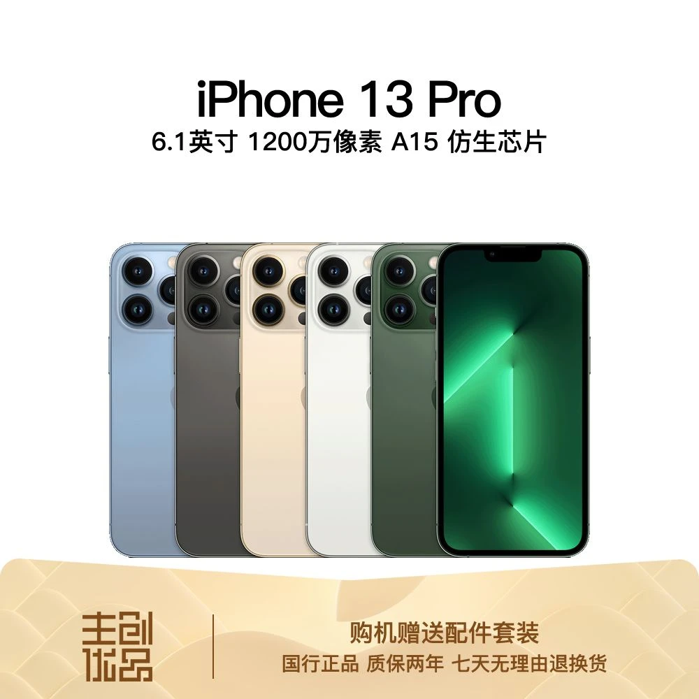 95新 Apple/苹果 13Pro国行正品双卡5G全网通零售机三网通