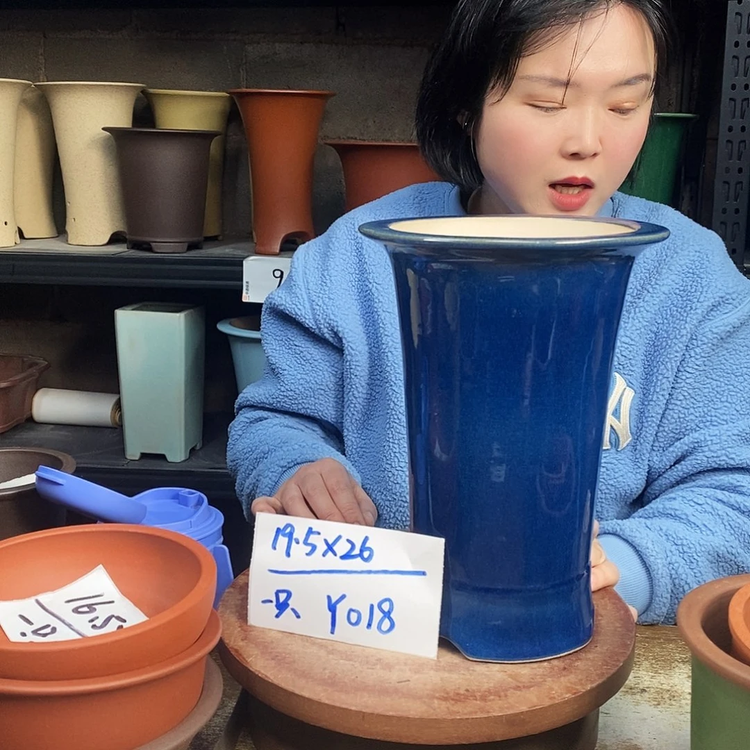 紫砂紫砂花盆一只Y018