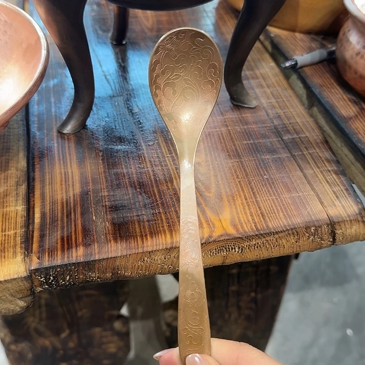 紫铜手工制作勺子