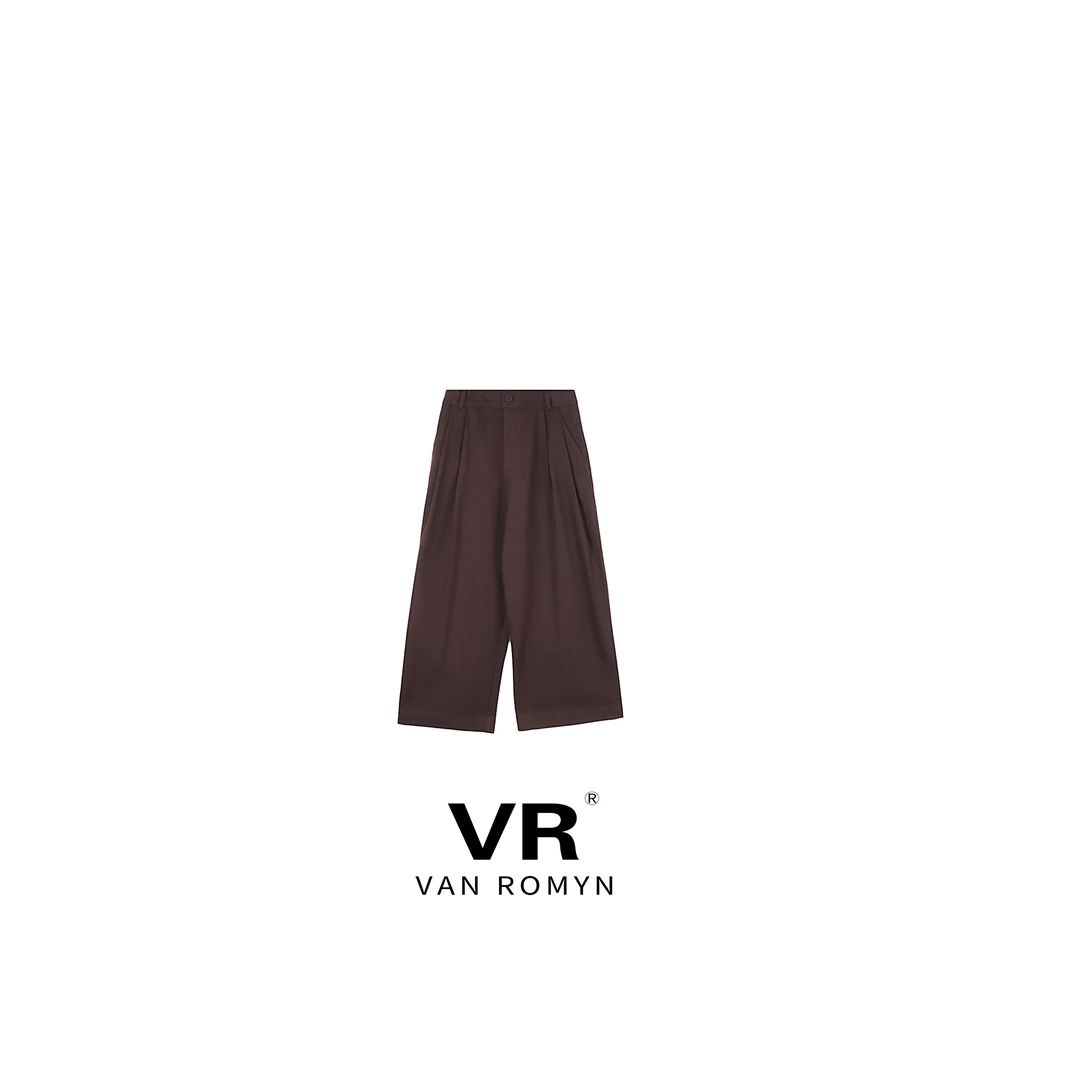 【VR莉娜】509104/20225新款秋冬老钱风极简百搭直筒裤