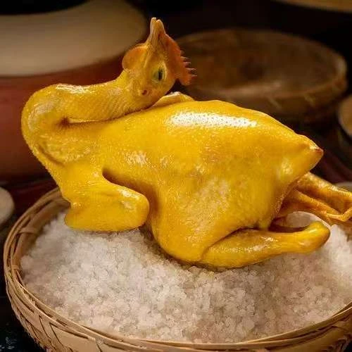 夜宵古早盐焗鸡，整只，300天脆皮母鸡，咸香口味800g