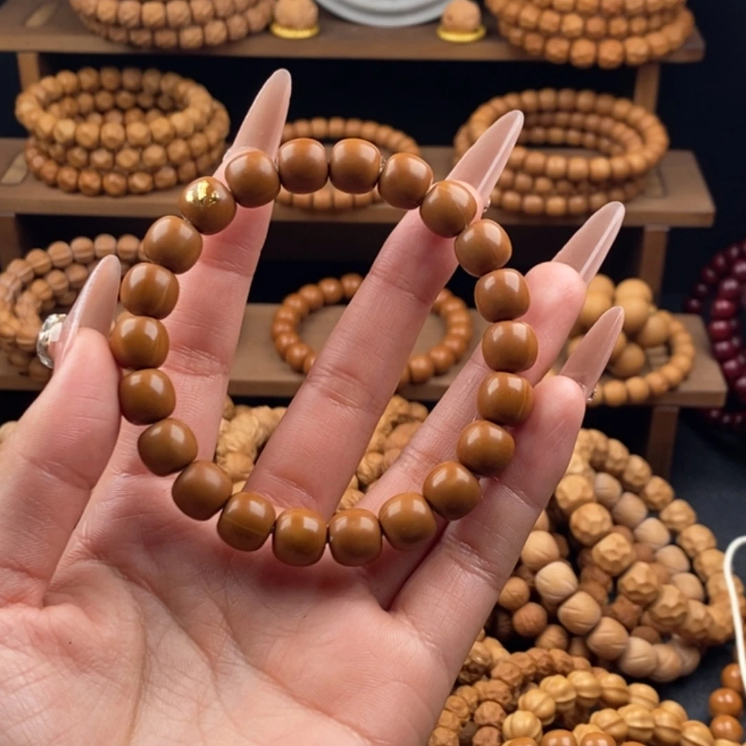 用***4猴头核桃吊坠全品24k金小老型