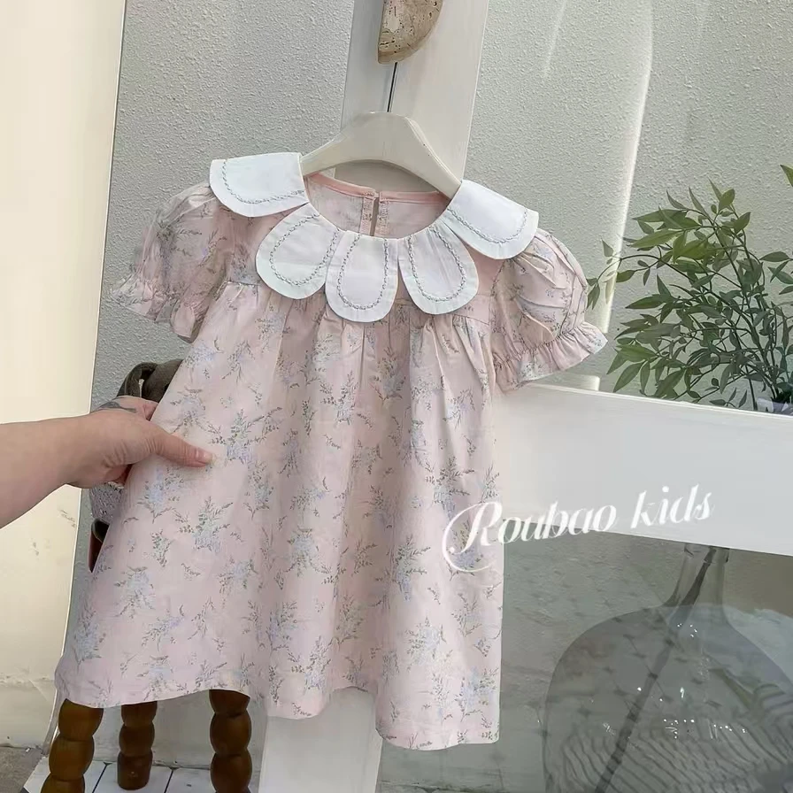 J647女童L·H·NIAO2025夏季气质甜美洋气时尚连衣裙