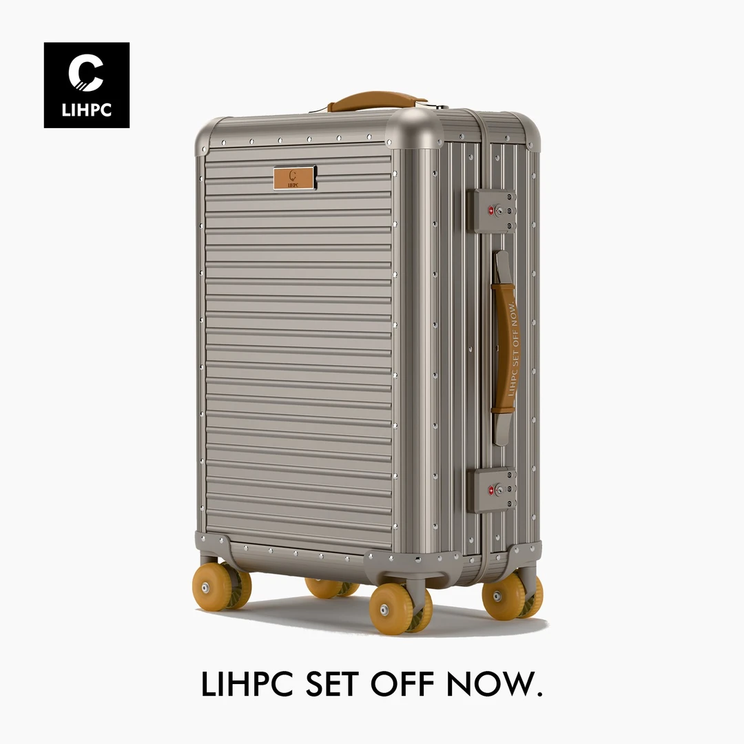 LIHPC新品全铝镁合金行李箱男女高级拉杆箱万向轮密码登机旅行箱