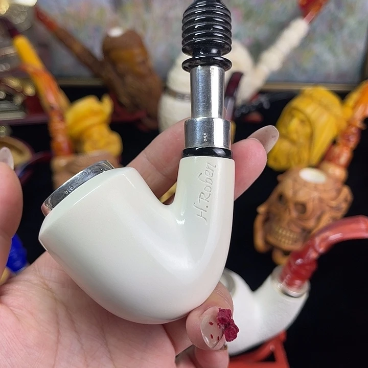 海泡石烟斗大号军插柏林