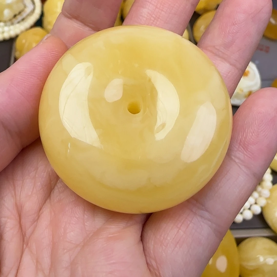 蜜蜡颈饰未镶嵌天然蜜蜡