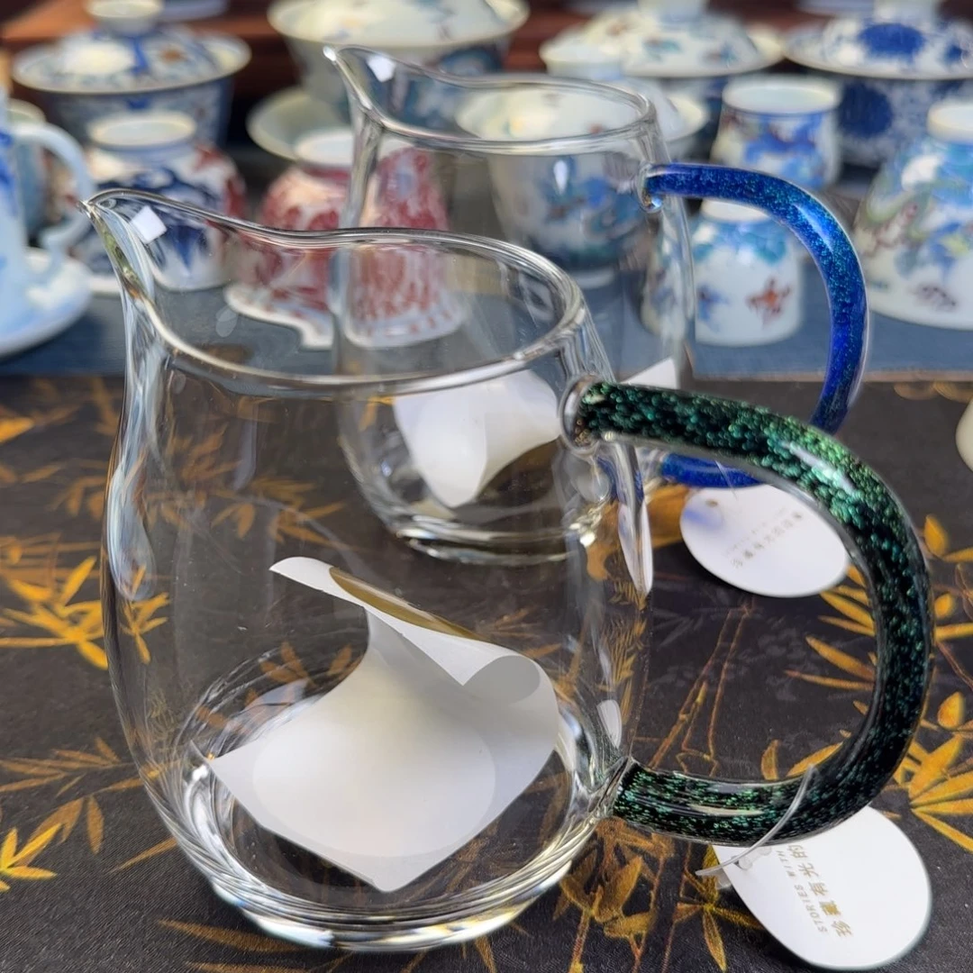 瓷片伟***少黑金公道杯一个