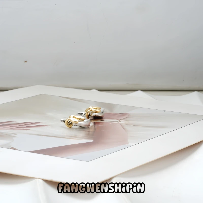 铜合金耳饰 【镀K金】【925银针】耳环3906