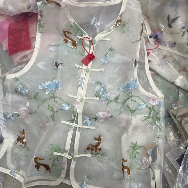 6223#重工国服百万针刺富贵刺绣外套新中式百搭宽松