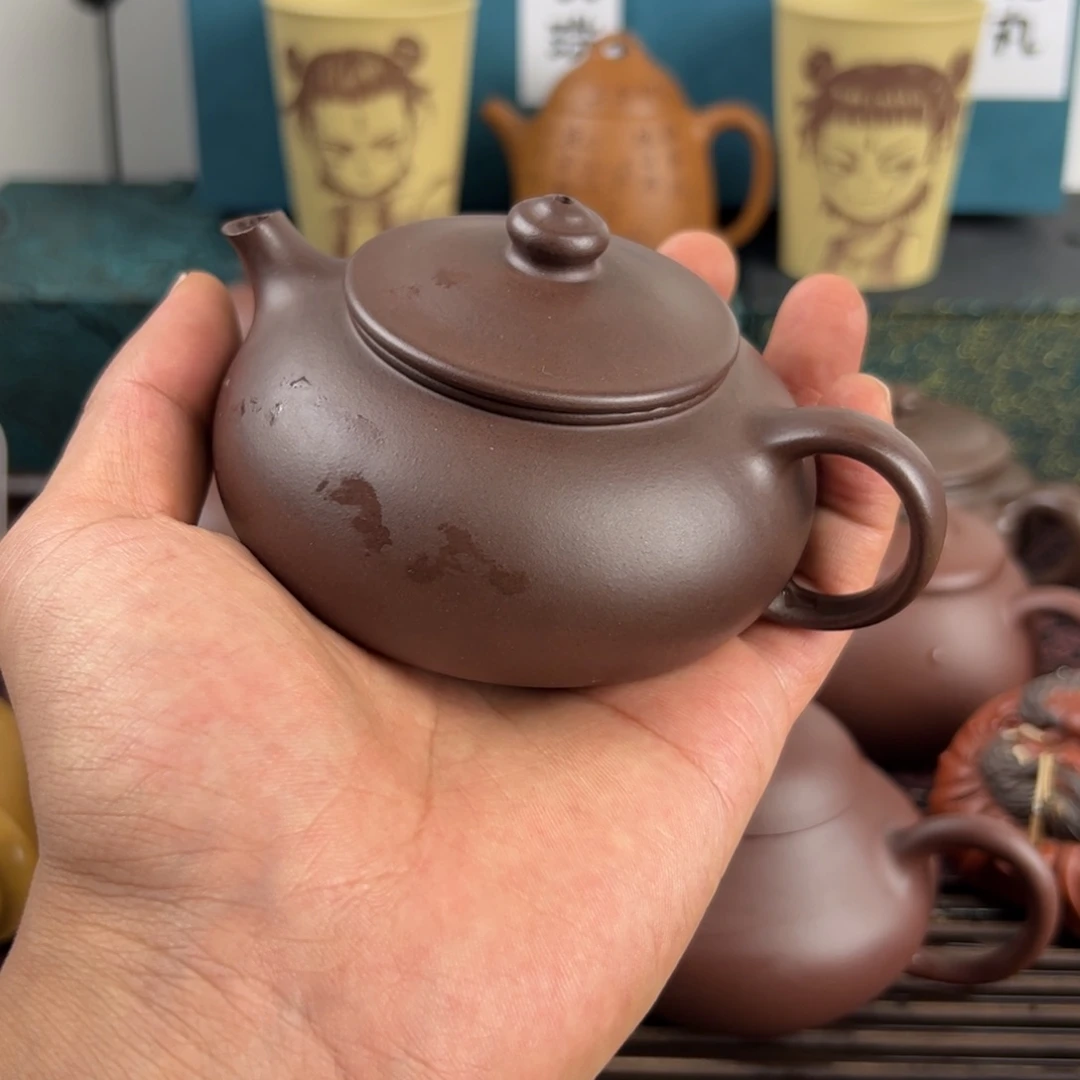 紫砂茶壶半手工寒江