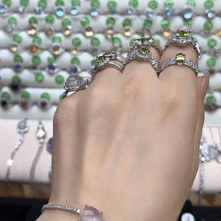 Z***L芙蓉石手链银S925镶嵌