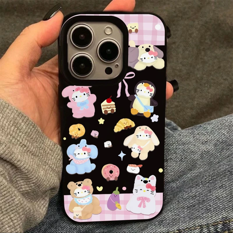 格纹jellcat凯蒂适用iPhone15苹果13promax/16手机壳14可爱11女12