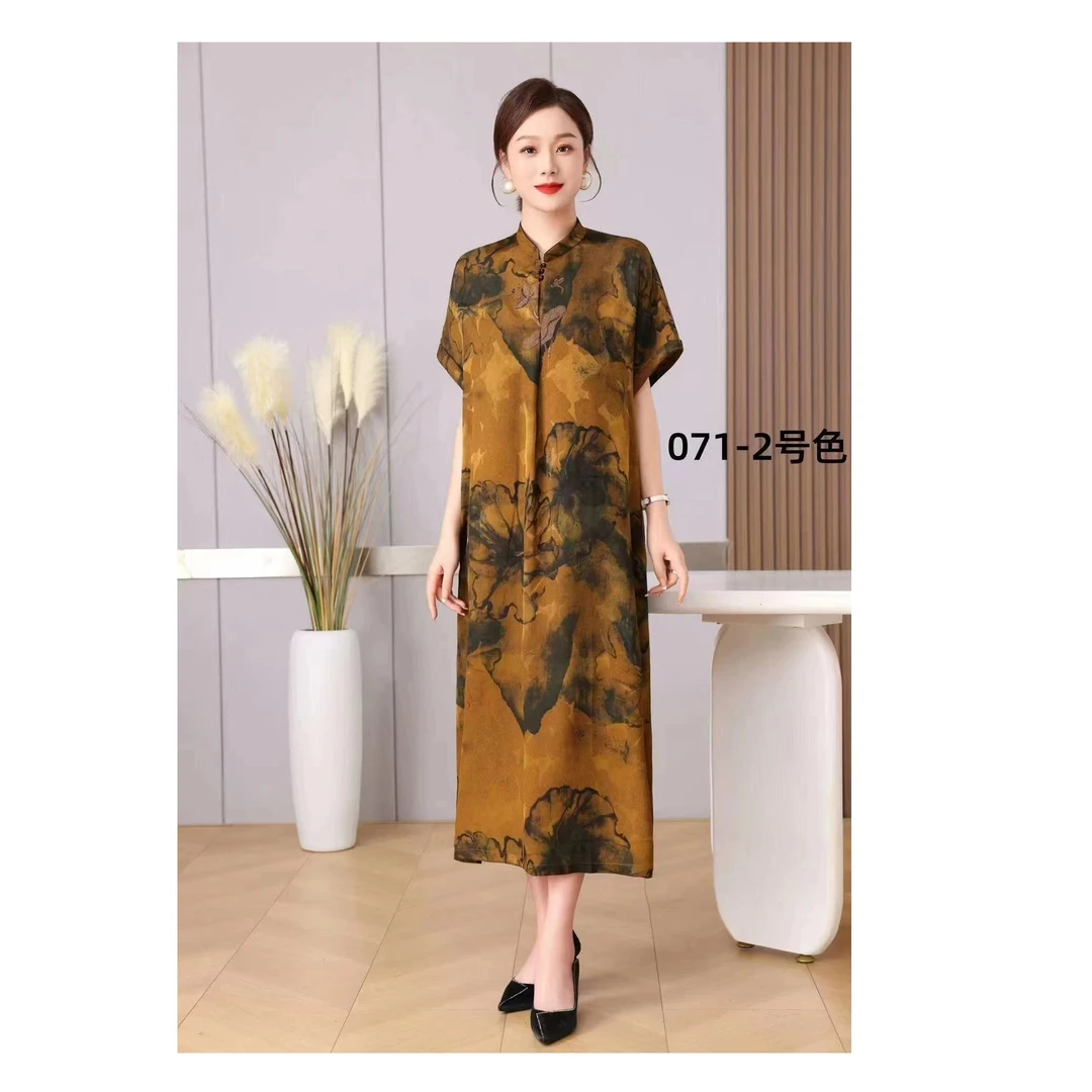 1-071-35新款舒适时尚印花连衣裙