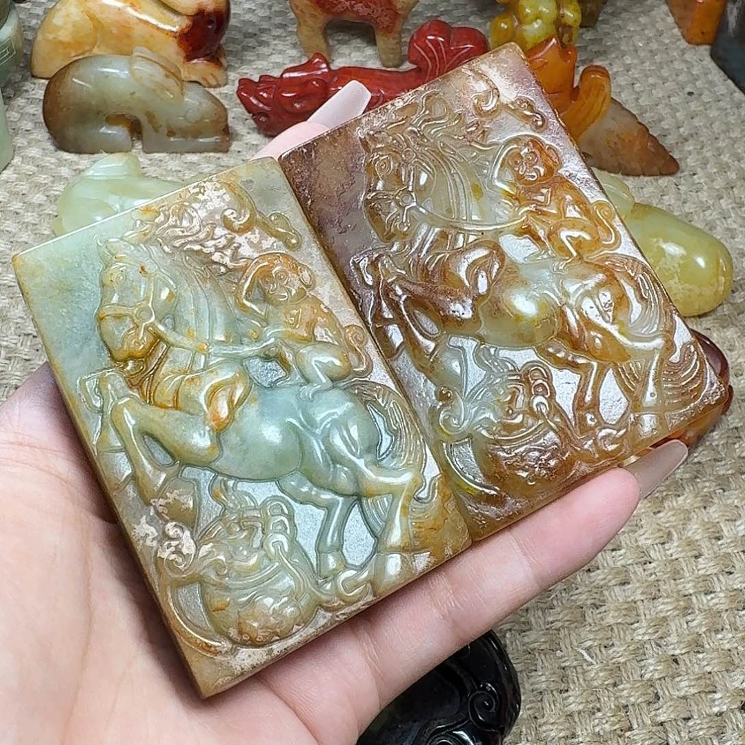 h***g白玉菩提吊坠挂件