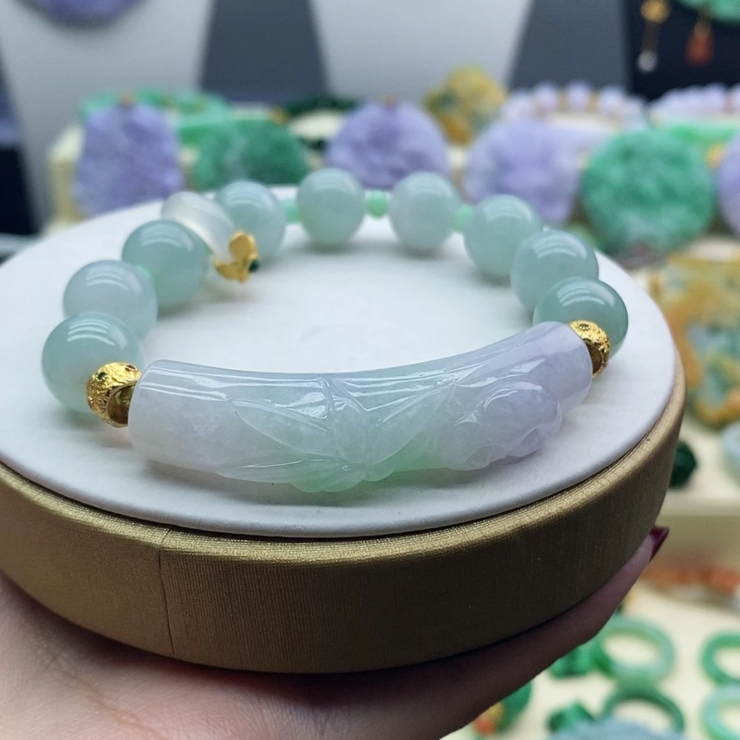 翡翠未镶嵌手镯手牌