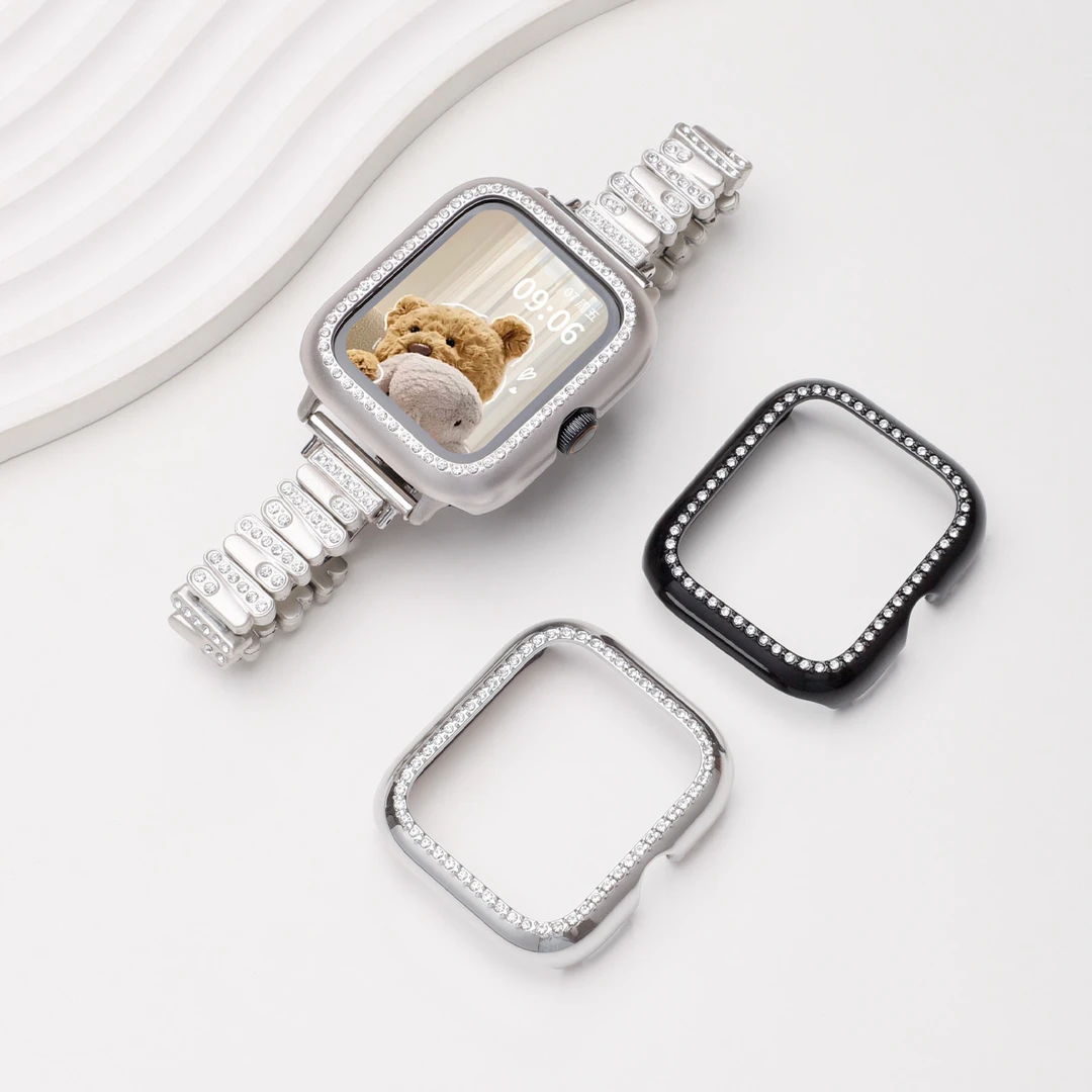适用于vivowatchgt镶钻保护壳iQOOWATCHGT半包透明镂空带钻表壳