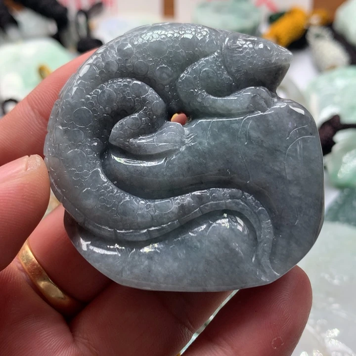 颈饰未镶嵌翡翠保真天然a货翡翠