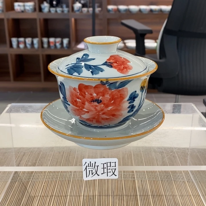 釉下老陶泥手工绘制