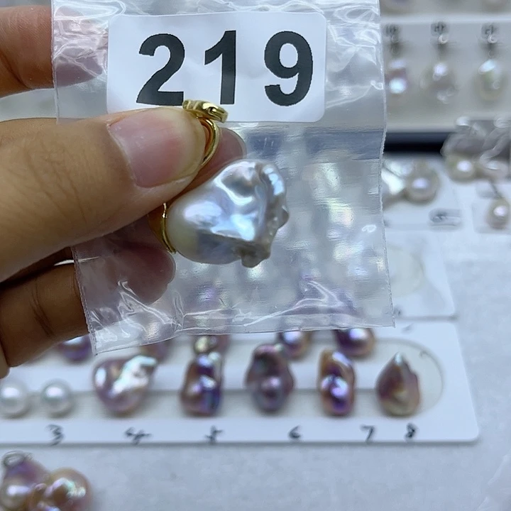 淡水珍珠银S925镶嵌颈饰