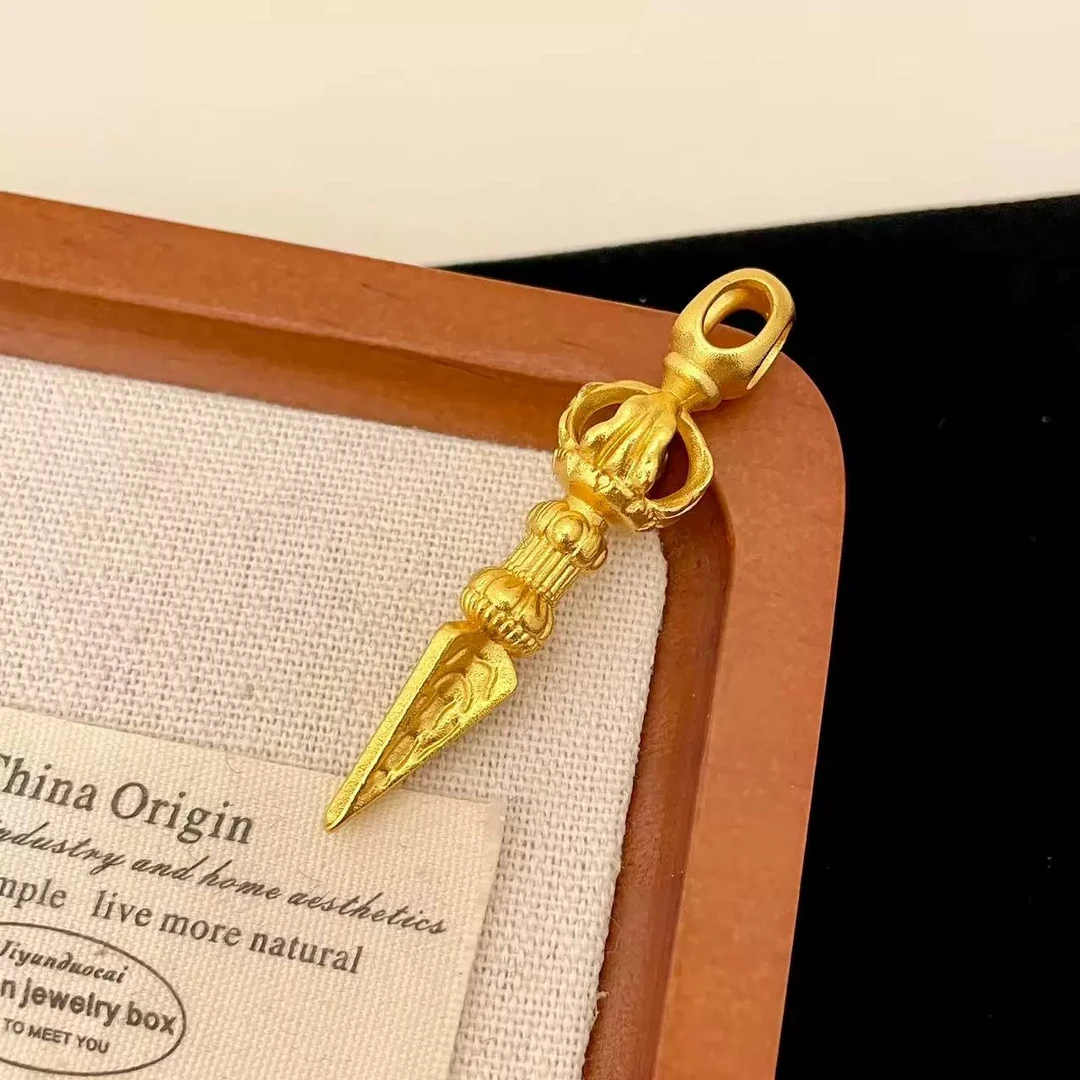 铜合金吊坠 降魔杵立体雕刻男女精工情侣时尚吊坠挂坠实心复古