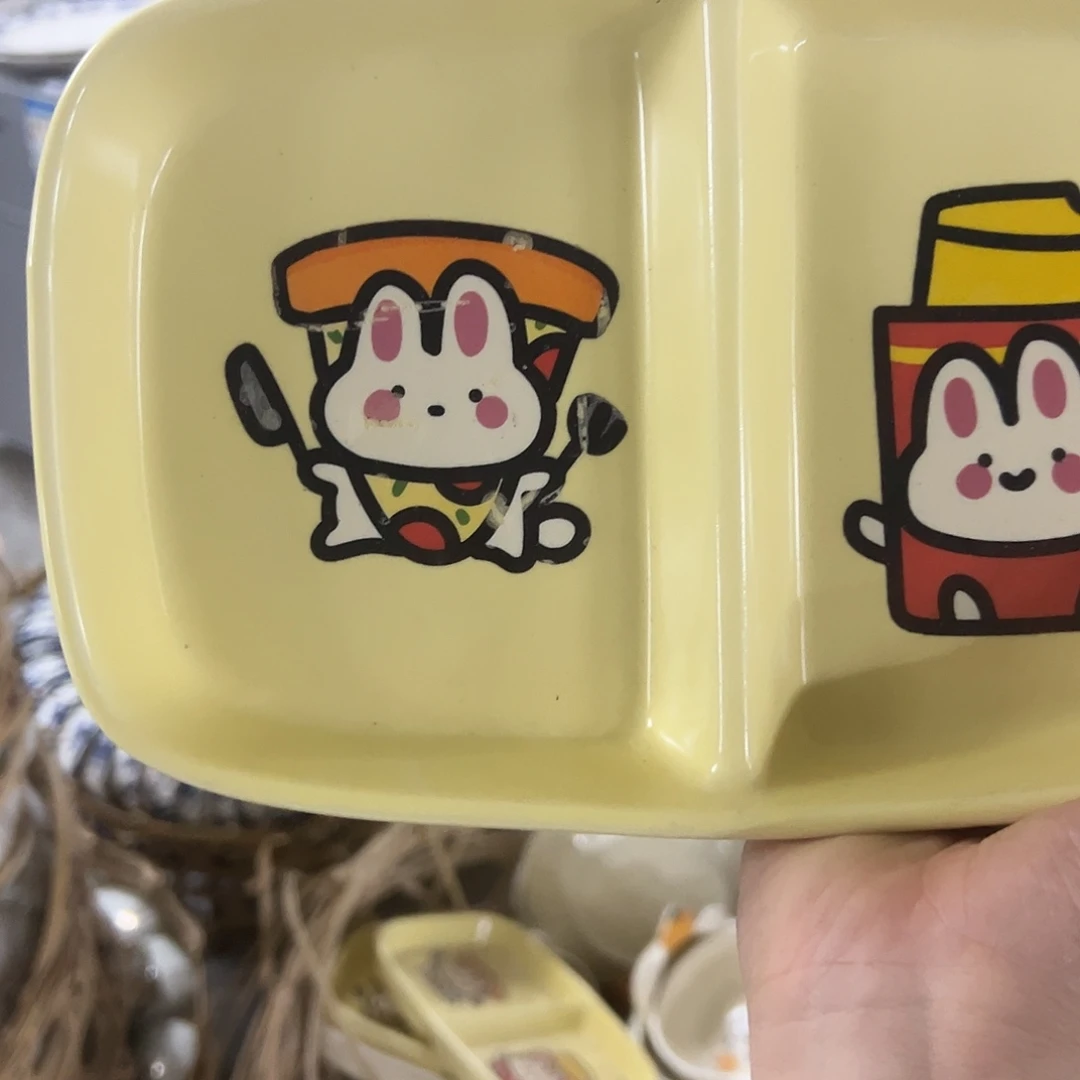 搪瓷瑕疵破花薯条分餐盘一个