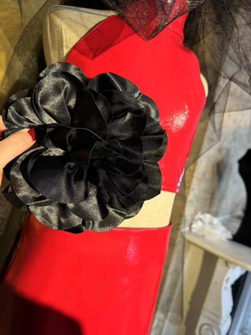 花朵潮服儿童走秀款星光派对多巴胺潮服搭配礼服