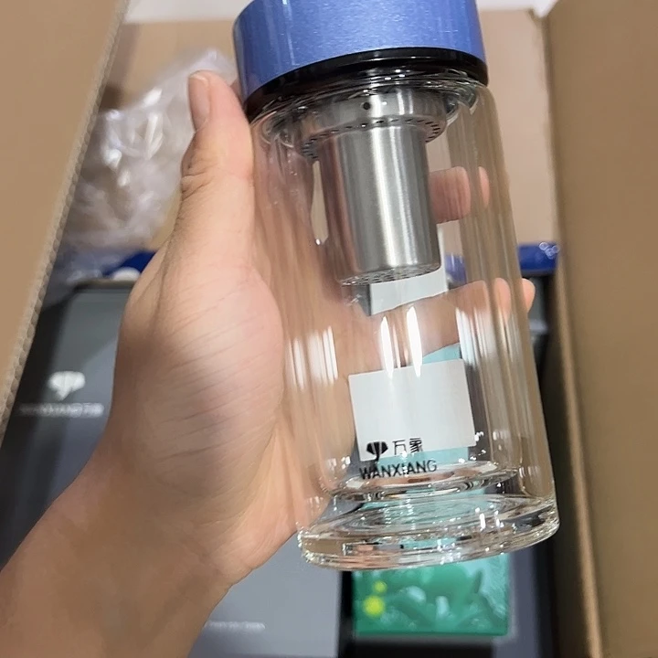 万象v161A蓝色玻璃呗210玻璃杯