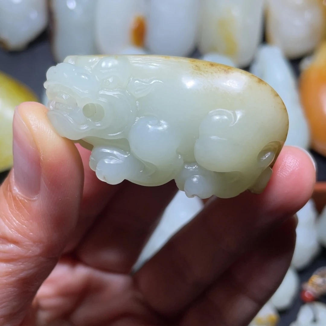 和田玉未镶嵌挂件4****8