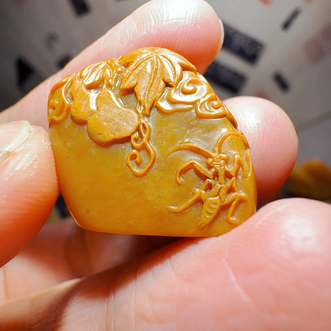 田黄石用****1寿山田黄石摆件