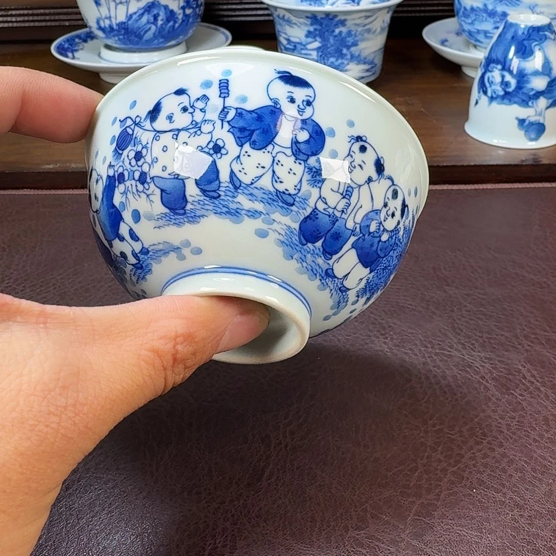 瓷片当代景德镇陶瓷手绘茶具
