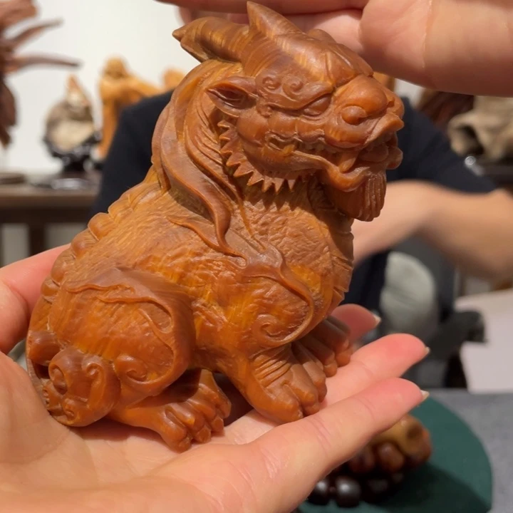 柏木（崖柏）独角兽摆件