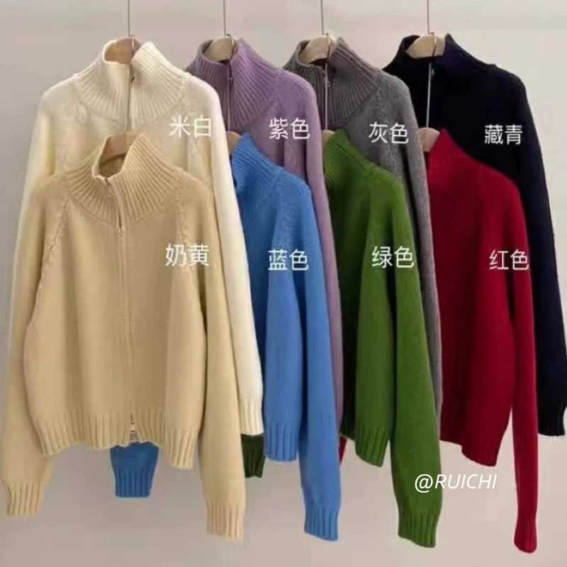 慵懒风~针织开衫女2025早春新款宽松舒适针织外套