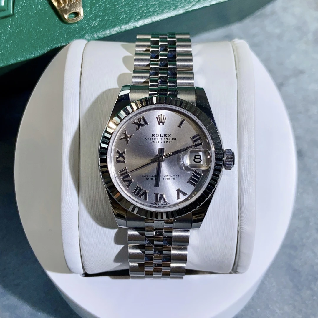 99新 Rolex/劳力士 日志系列/原盘/银灰罗马/女表时尚178274/31mm