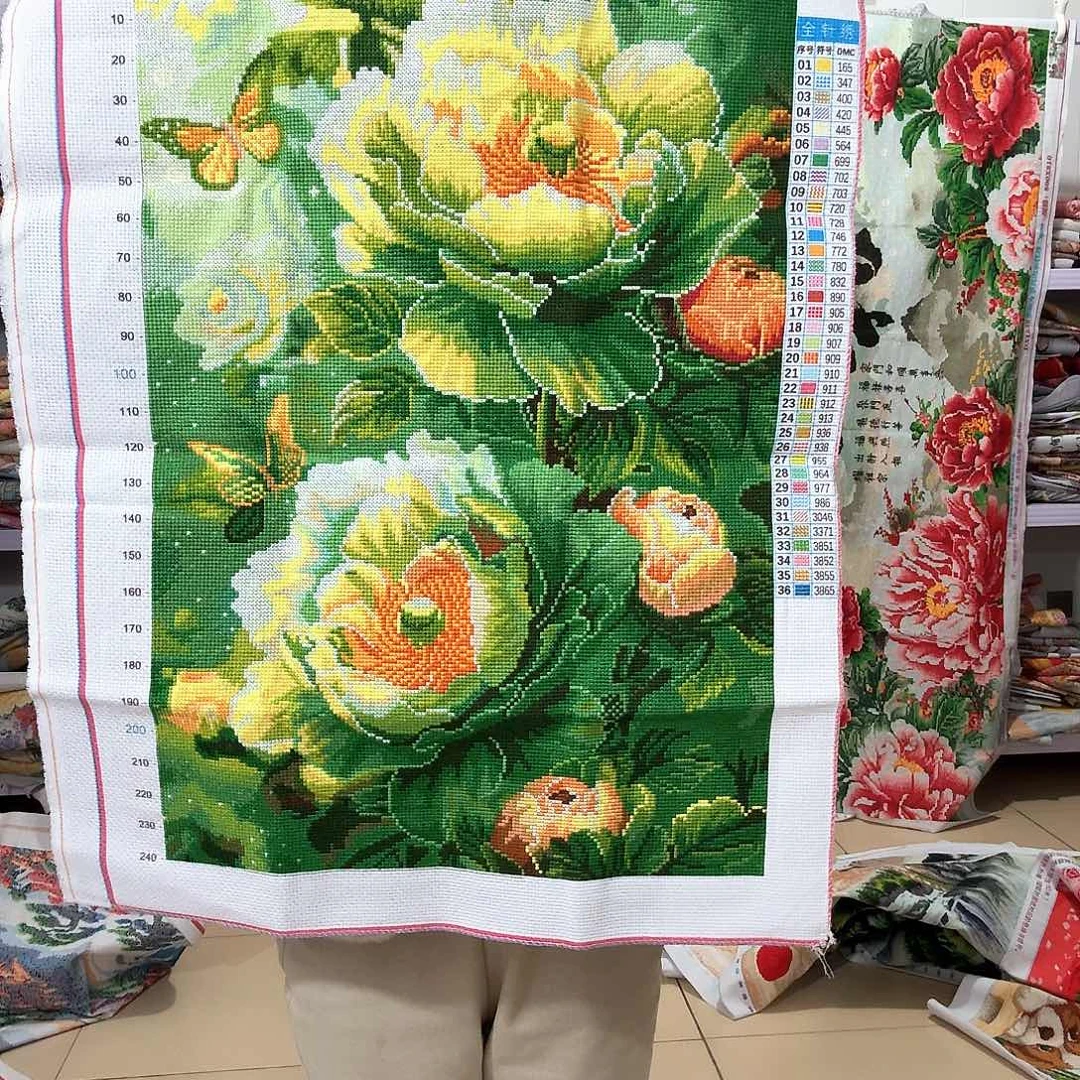 棉十字绣成品出售