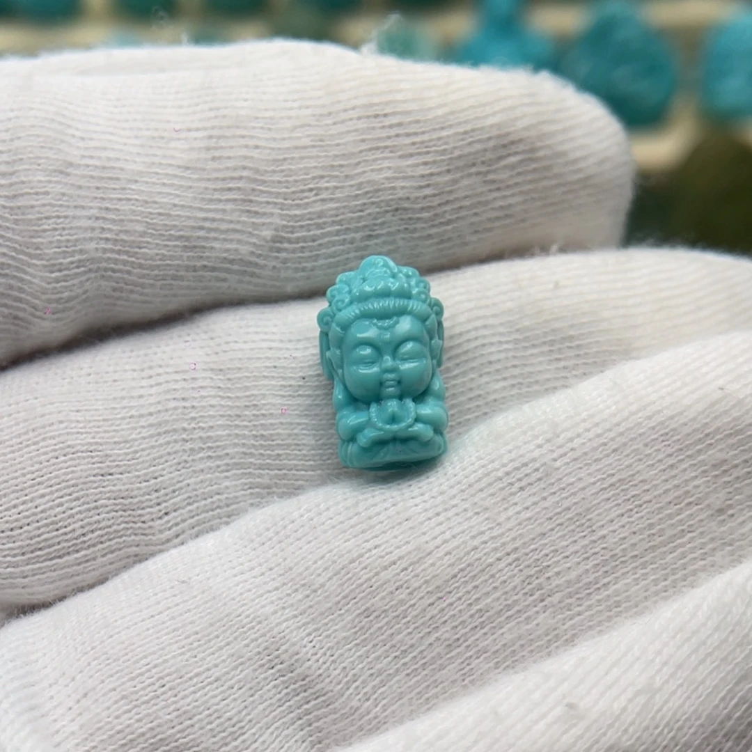 绿松石未镶嵌颈饰卡9-14.5-8