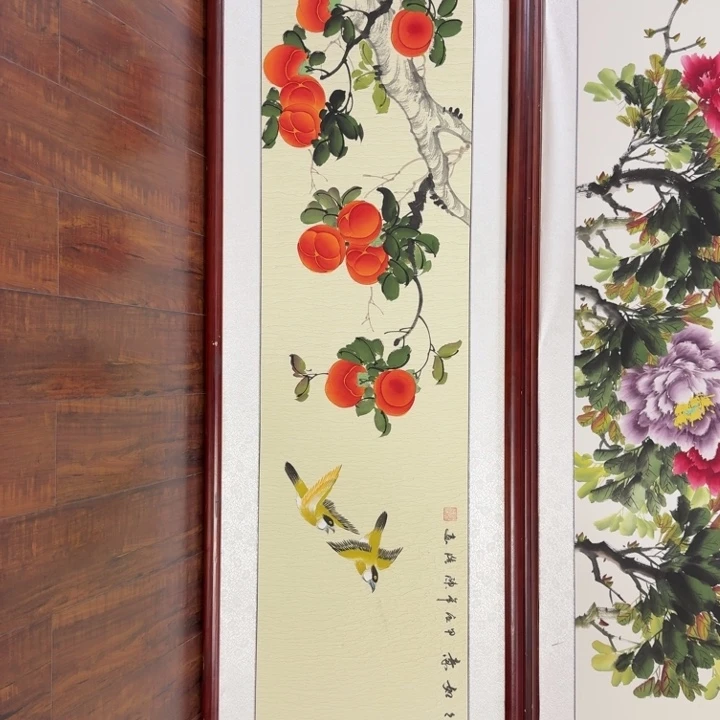 国画带框尺寸48*163厘米