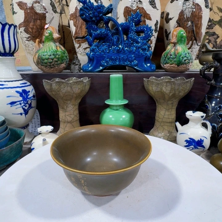 茶盏手工制作陶瓷摆件