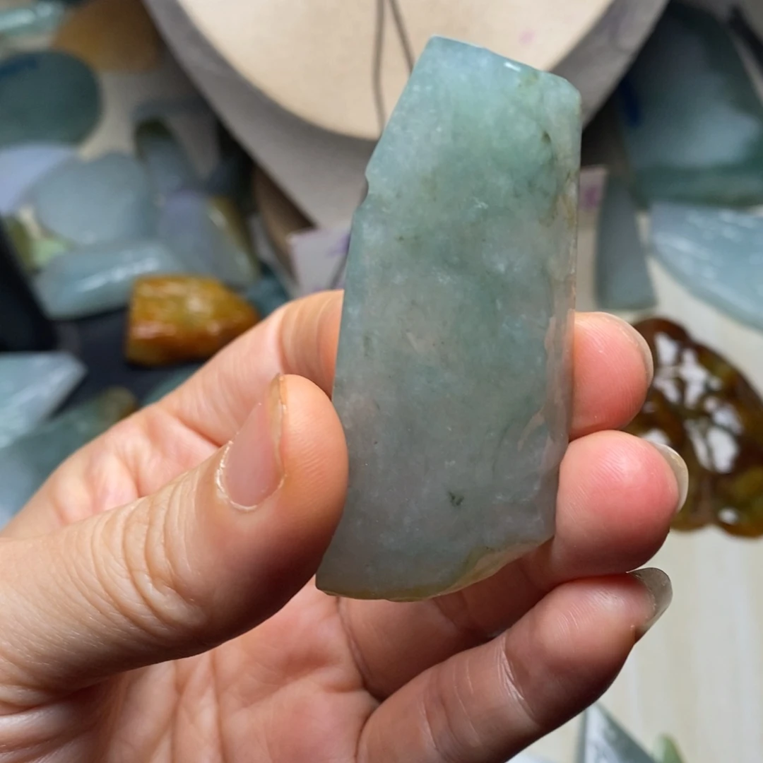 翡翠未镶嵌颈饰天然