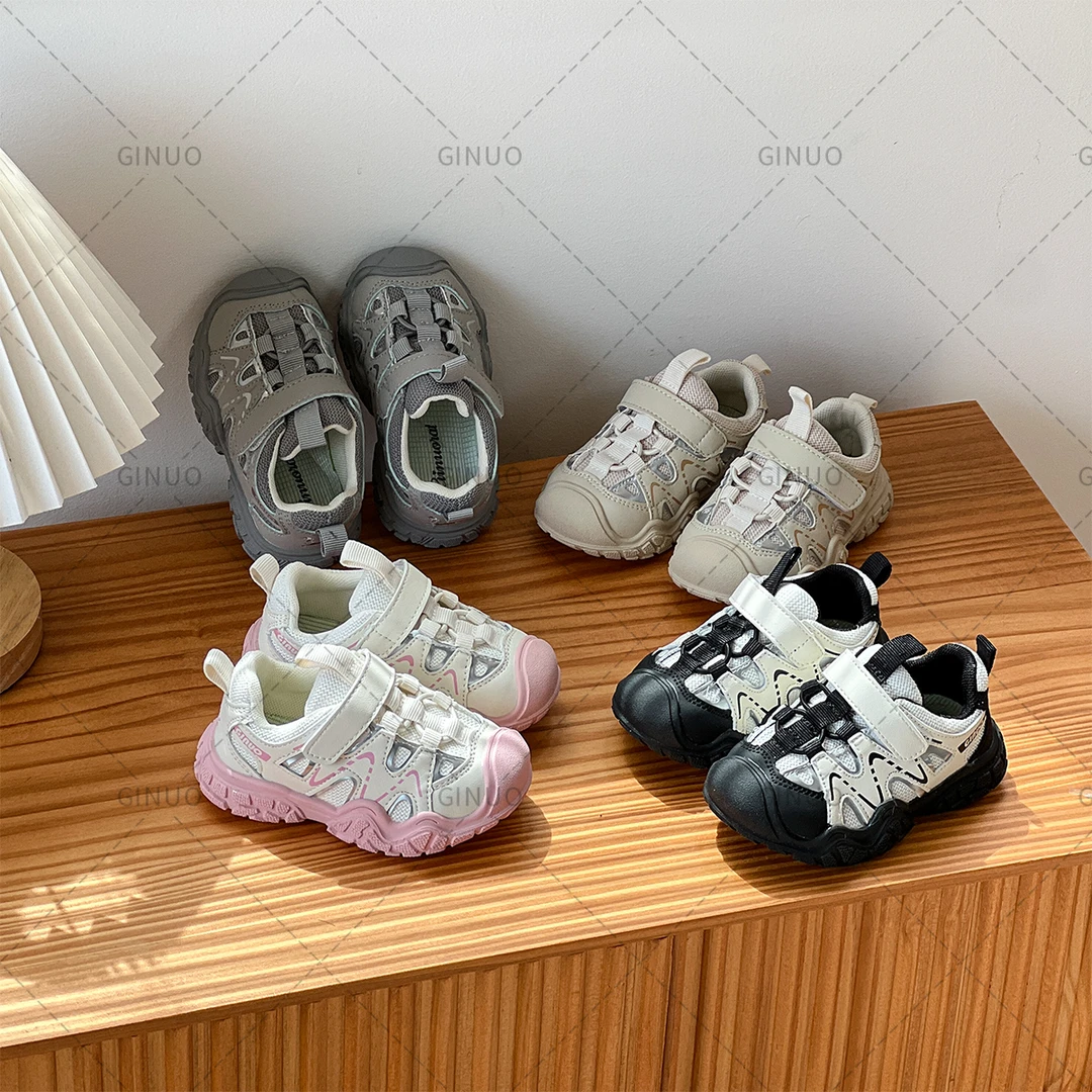 春季上新时尚百搭舒适男女童学步鞋网面透气耐磨2006