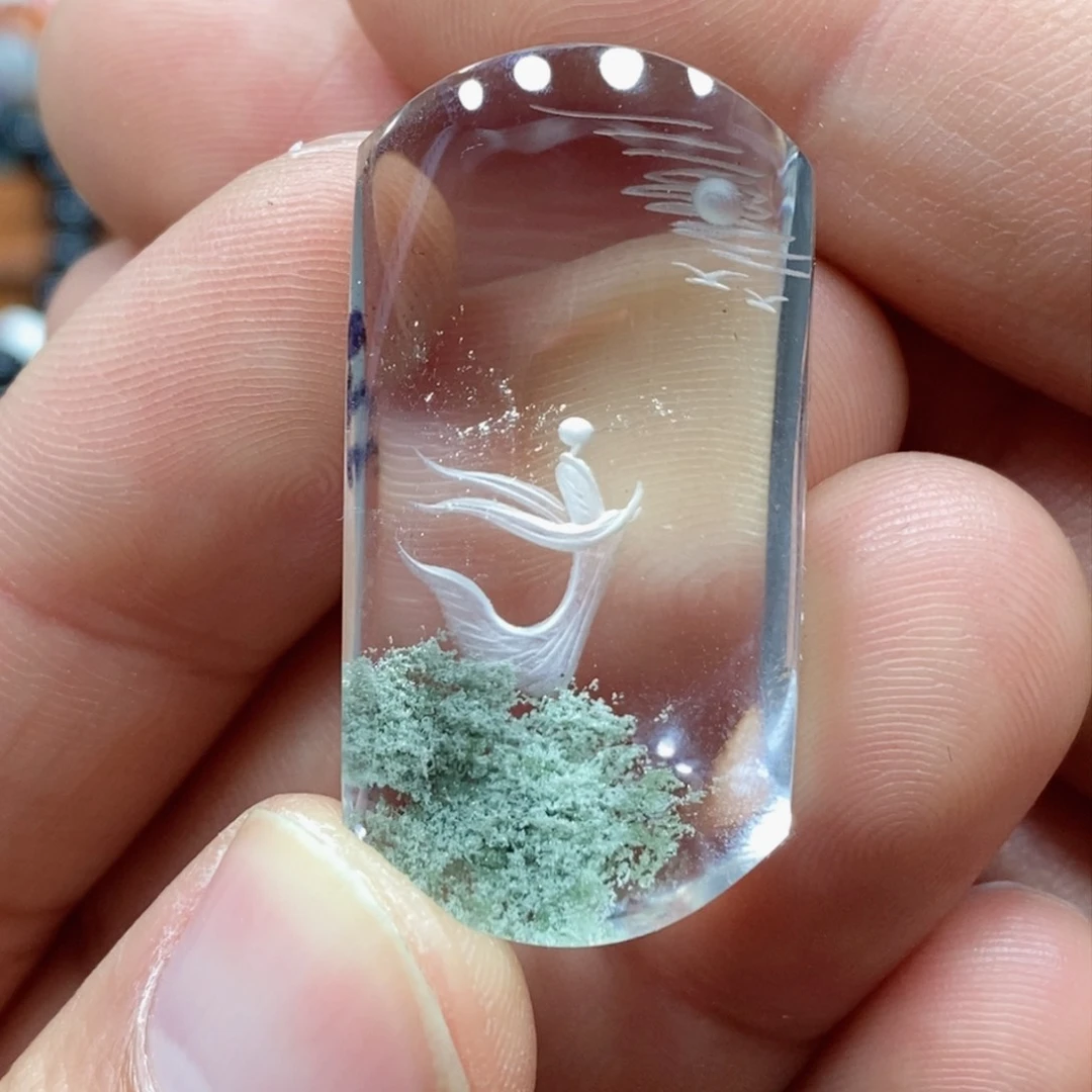 水晶吊坠(不含链)未镶嵌