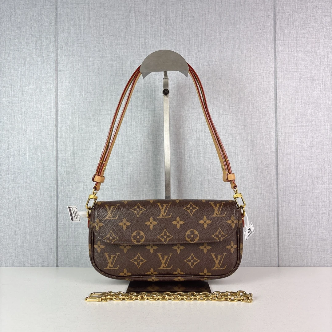 99新 LOUIS VUITTON PARIS Ivy 链条腋下包 芯片款
