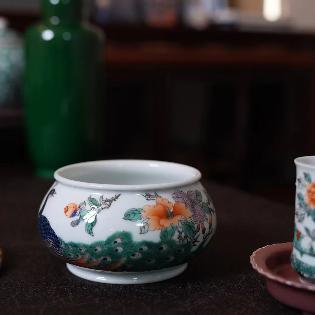 古阅和风 孔雀水洗