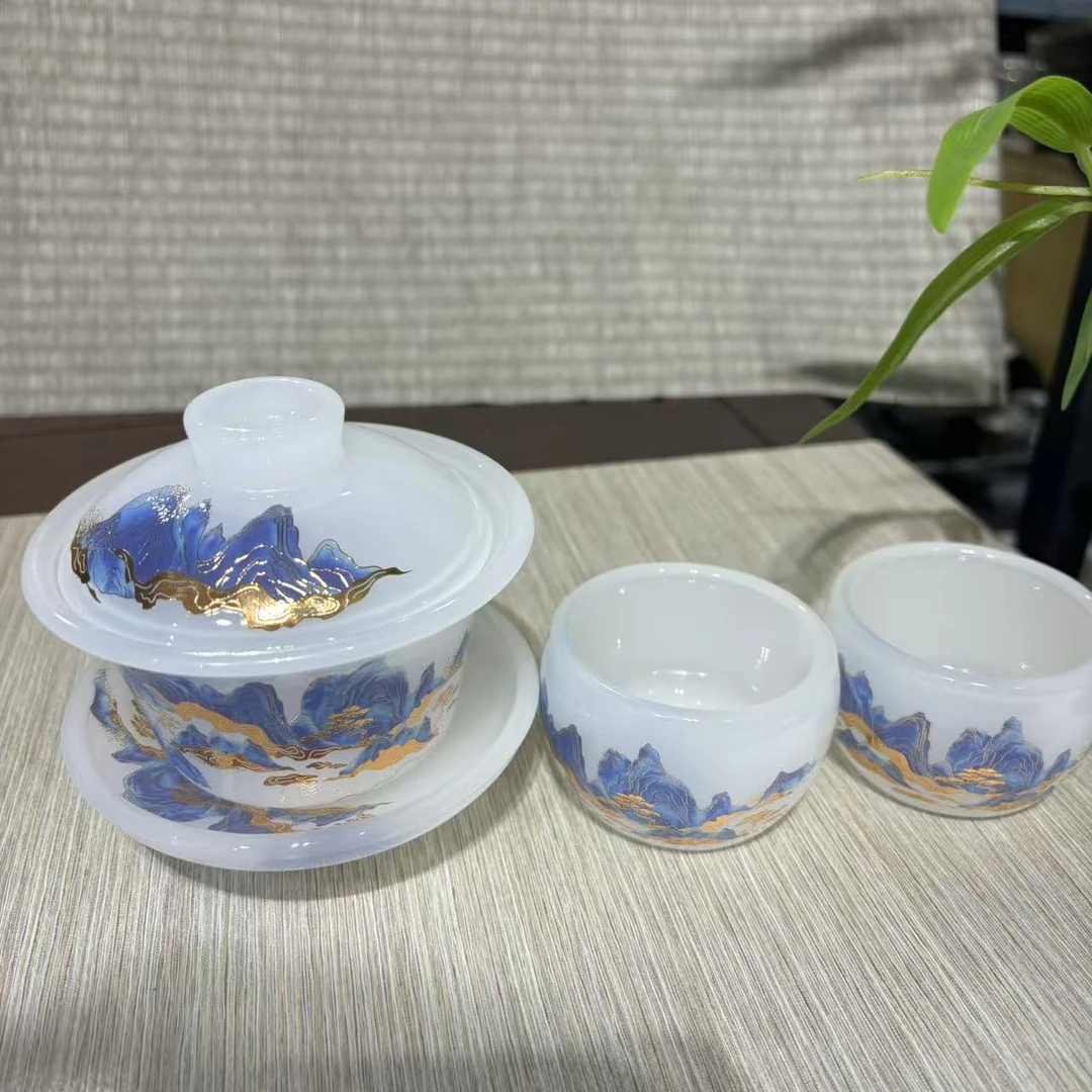 【中国邮政专属链接】山水琉璃套组1455