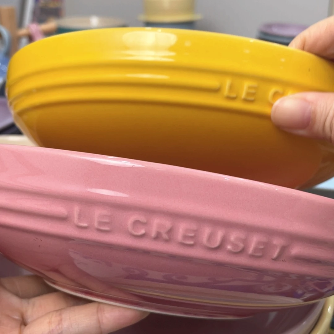 瓷片微瑕2个8英寸圆深盘