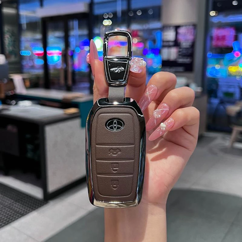 丰田兰德酷路泽钥匙套lc300壳fj扣lc200专用男女士高档改装配件