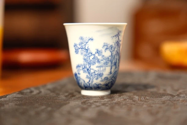 景德镇杯子80毫升纯手工绘画