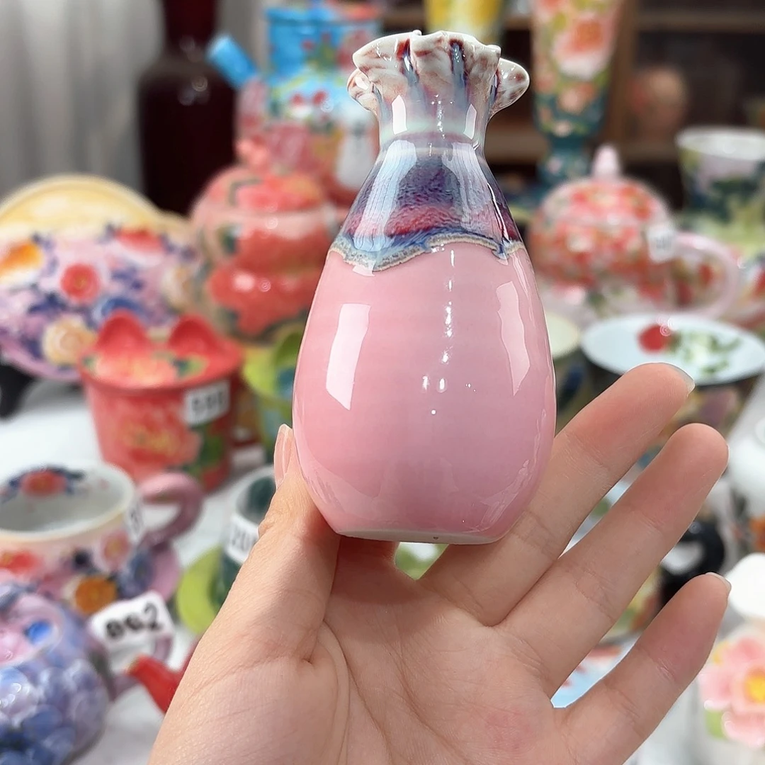 景德镇手绘高温釉下彩陶瓷茶具